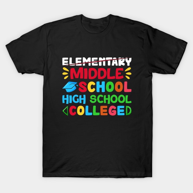 Elementary Middle School High School College T-Shirt by Unique-Tshirt Design